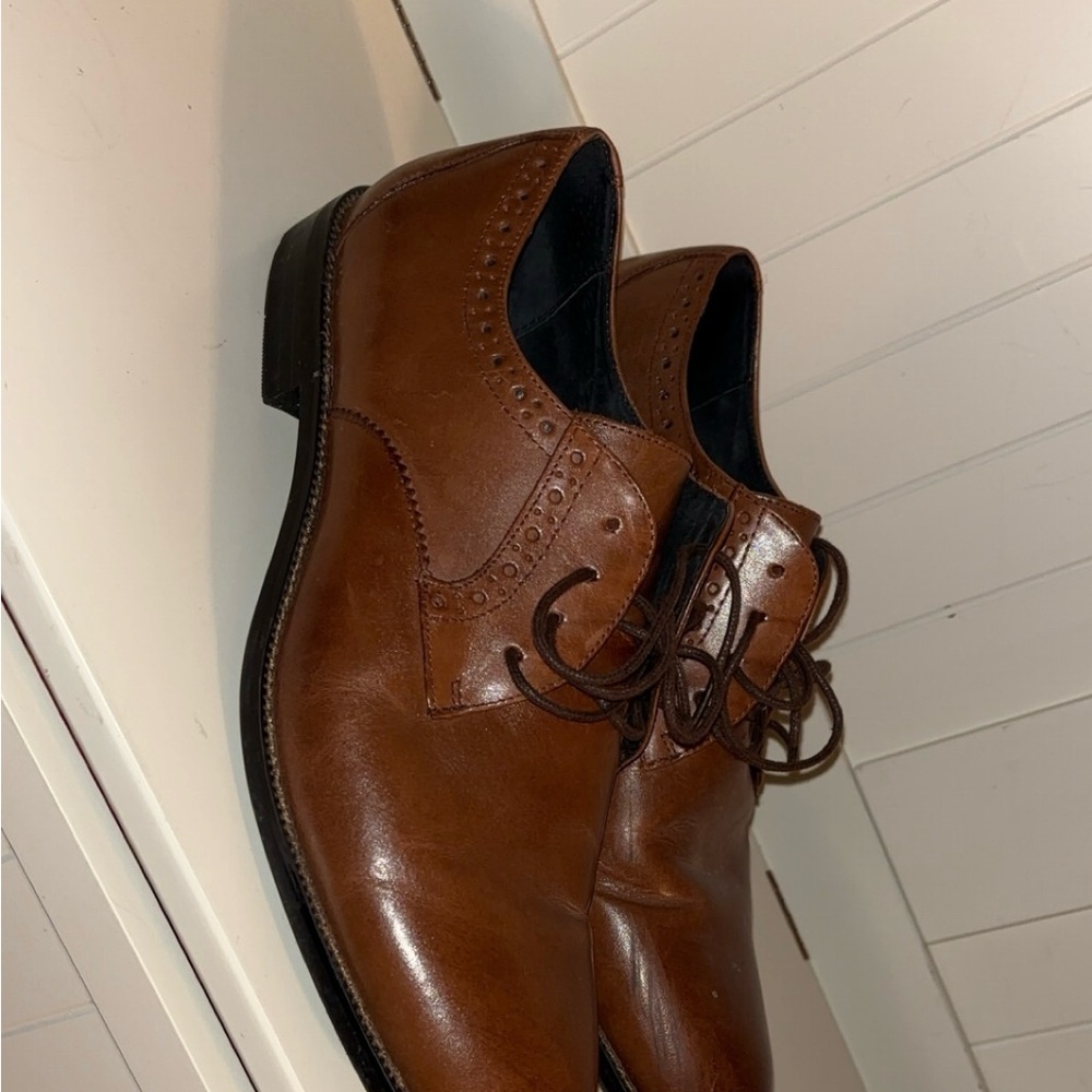 Stacy Adams Men's Brown Leather Dress Shoes